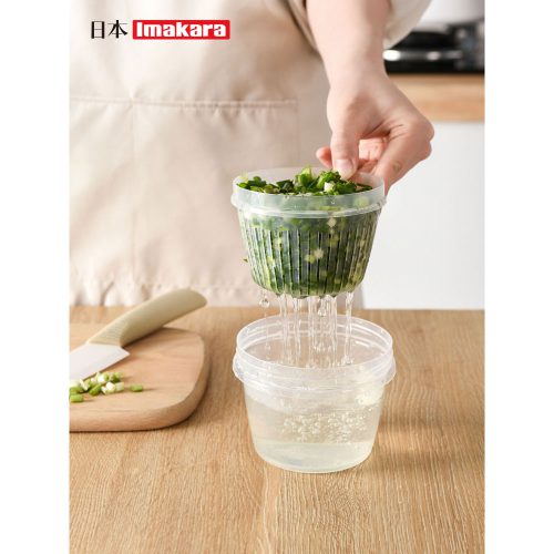 Imakara雙層瀝水保鮮盒