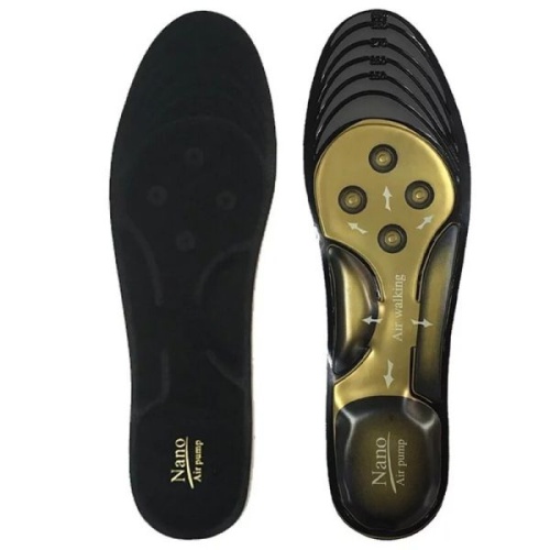 澳洲 NANOSOLE NANO Air Pump 韓國製造全方位承托氣囊鞋墊 - 男裝金色 (適合男裝5-10號鞋)