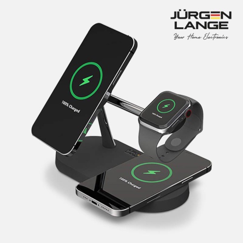 移動電源 Jürgen Lange Magsafe 磁吸5合1無線座充15W快充手機支架
