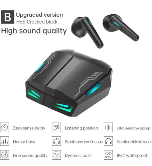 Sanag H6S 遊戲耳機帶無線藍牙麥克風 TWS 耳機低音音頻定位 PUBG 立體聲