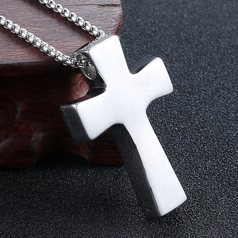 潮流鈦鋼男仕飾物 愛爾蘭塞爾特人三位一體結克拉達十字吊墜頸錬 主图 03 158