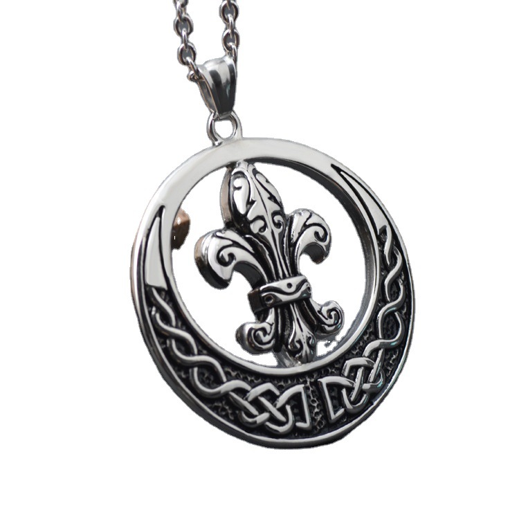 潮流鈦鋼男仕飾物 凱爾特結芙蓉德利斯吊墜頸錬 主图 05 136