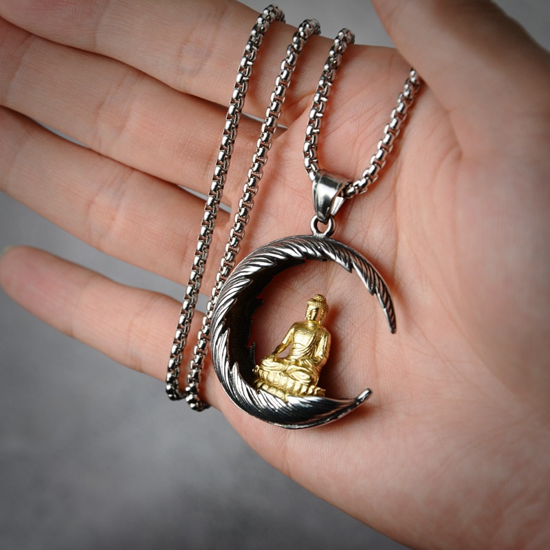 潮流鈦鋼飾物 西藏佛教佛掛頸錬 详情 10 34