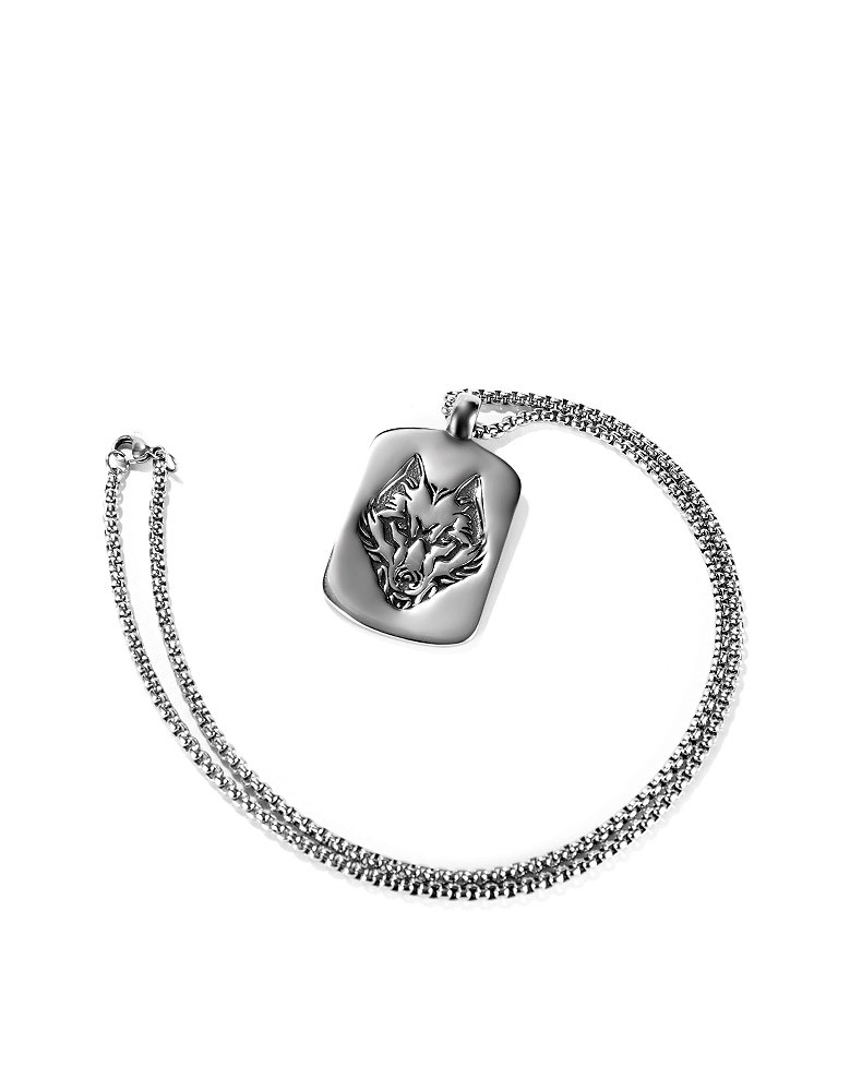 潮流鈦鋼男仕飾物 北歐海盜芬里爾狼頭吊墜頸錬 详情 11 7