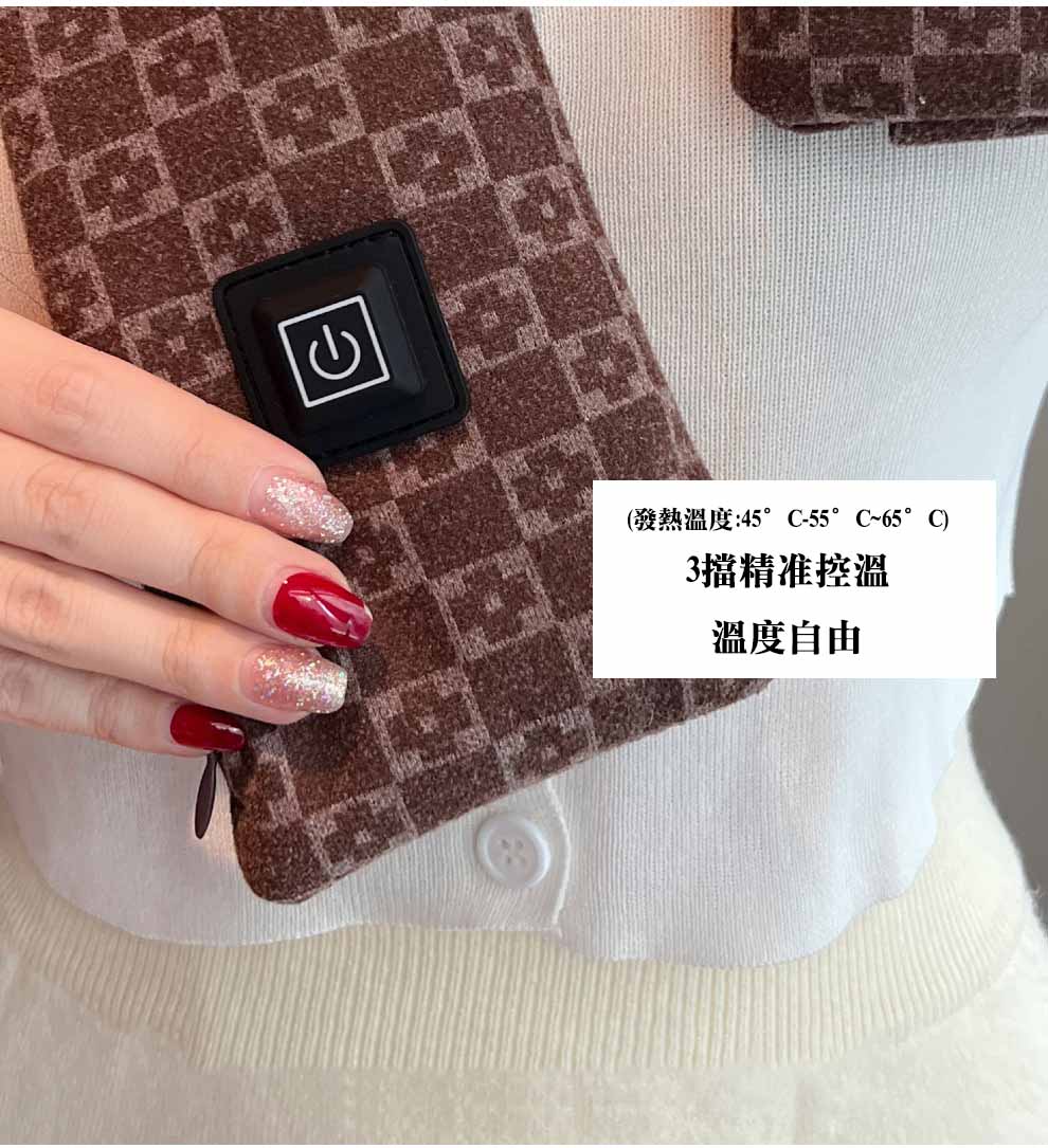 配足容量5000毫安充電寶可水洗發熱頸巾 10