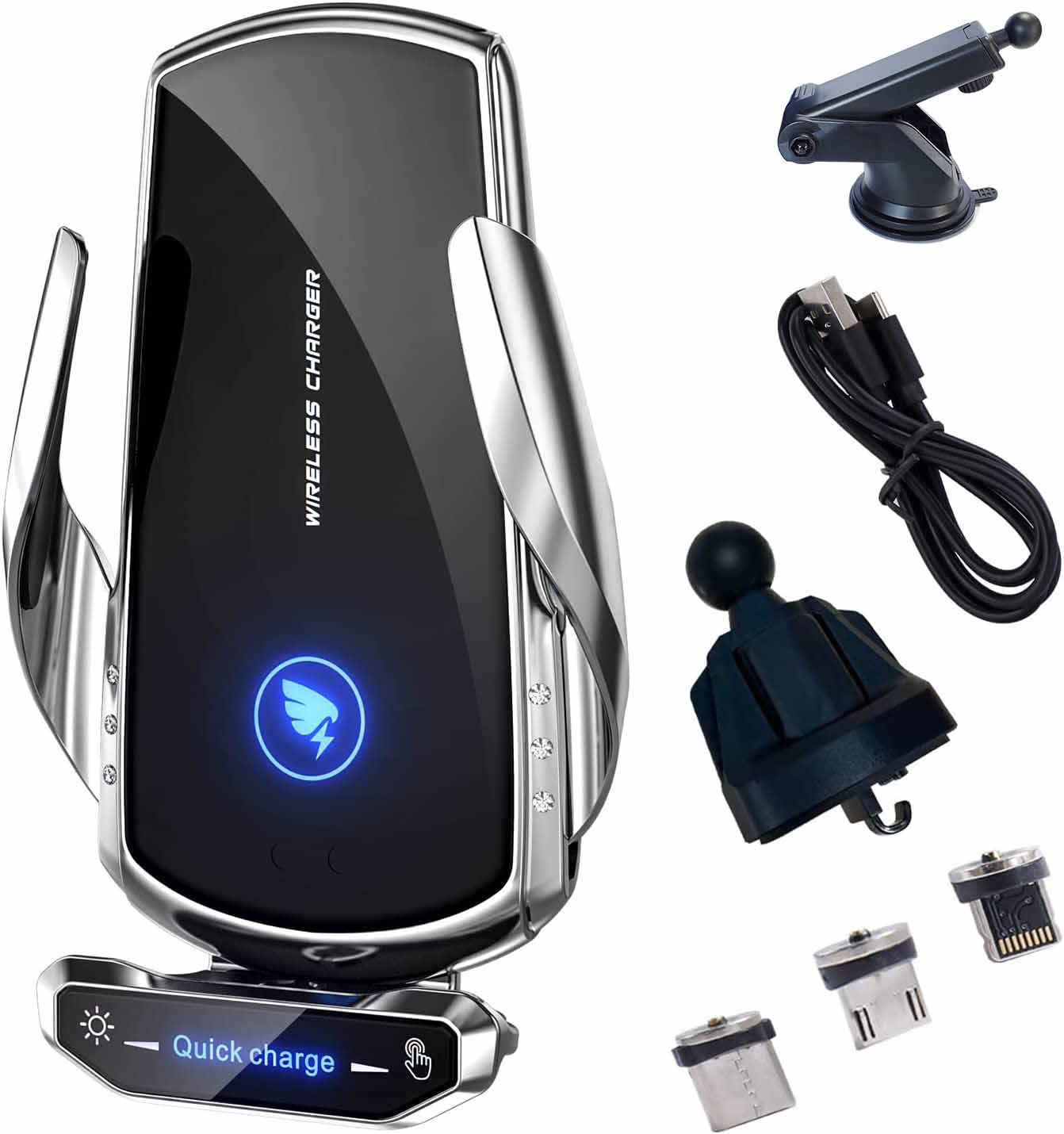 15W快充車用自動感應無線充手機夾 SL