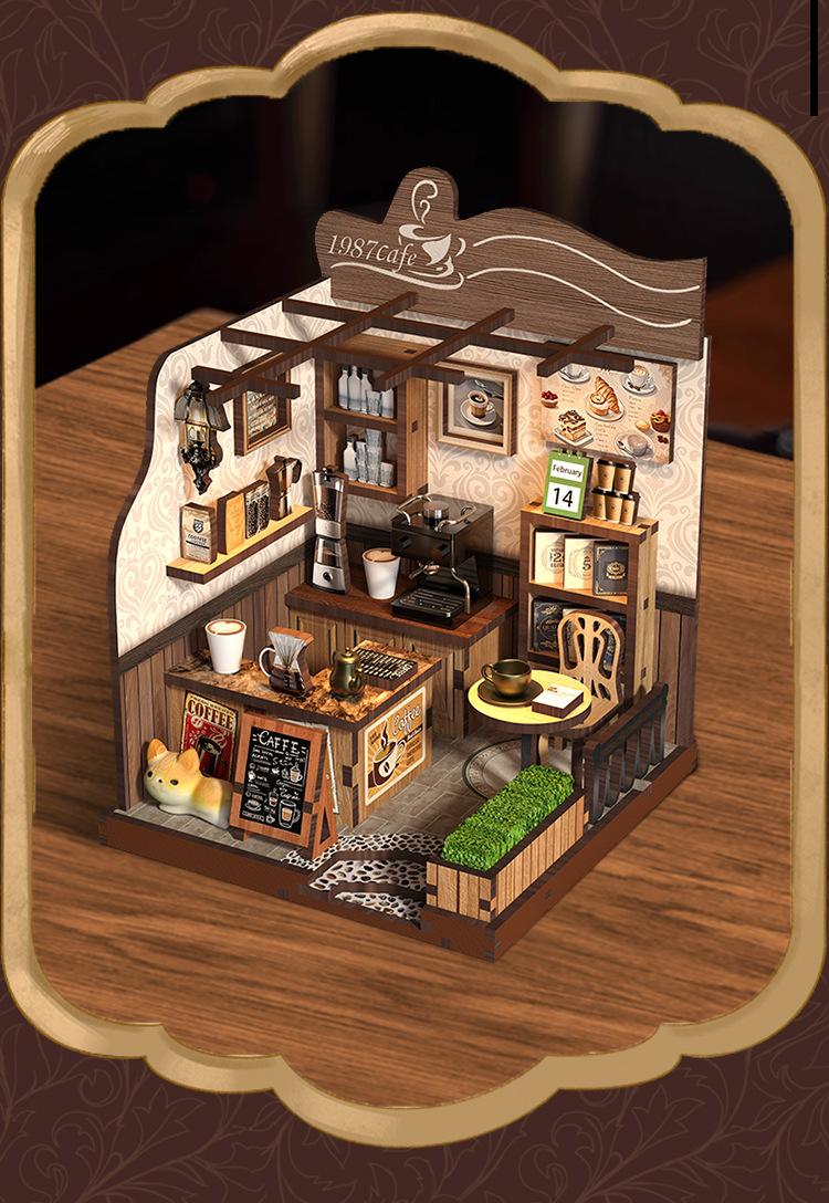 ðDIY小屋手工拼裝咖啡廳—迷你3D立體場景,打造你的夢幻咖啡時光ð 详情 06 22
