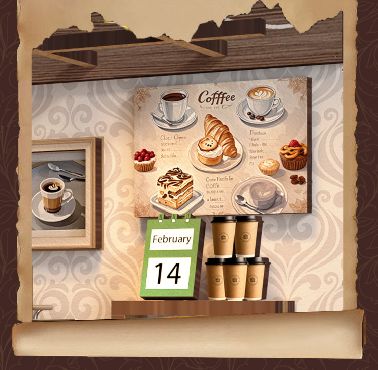 ðDIY小屋手工拼裝咖啡廳—迷你3D立體場景,打造你的夢幻咖啡時光ð 详情 09 23