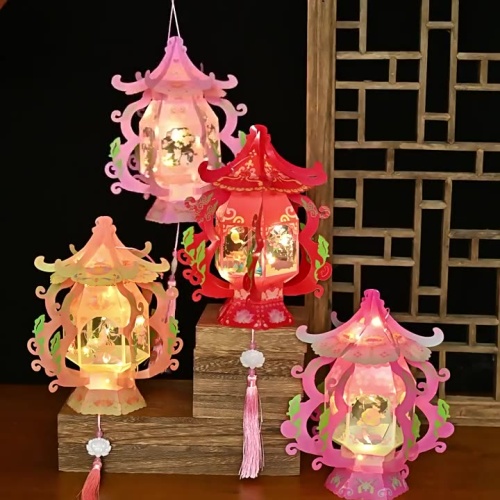 【中秋限定】DIY非遺葫蘆宮燈|親子手作·古風提燈·節日氛圍神器一套4件