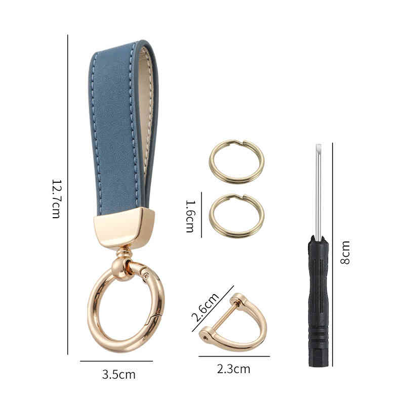 主图-11 小巧拼色金瓔珞鎖匙扣 - Image 12