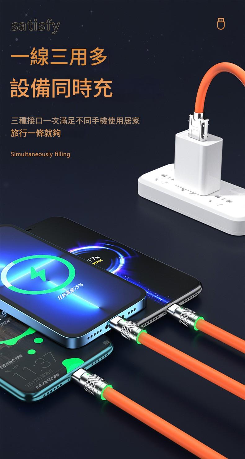 120W 雙USB+雙PD快充充電器套裝|附1.2米三合一快充線|蘋果&安卓通用 详情 10 8