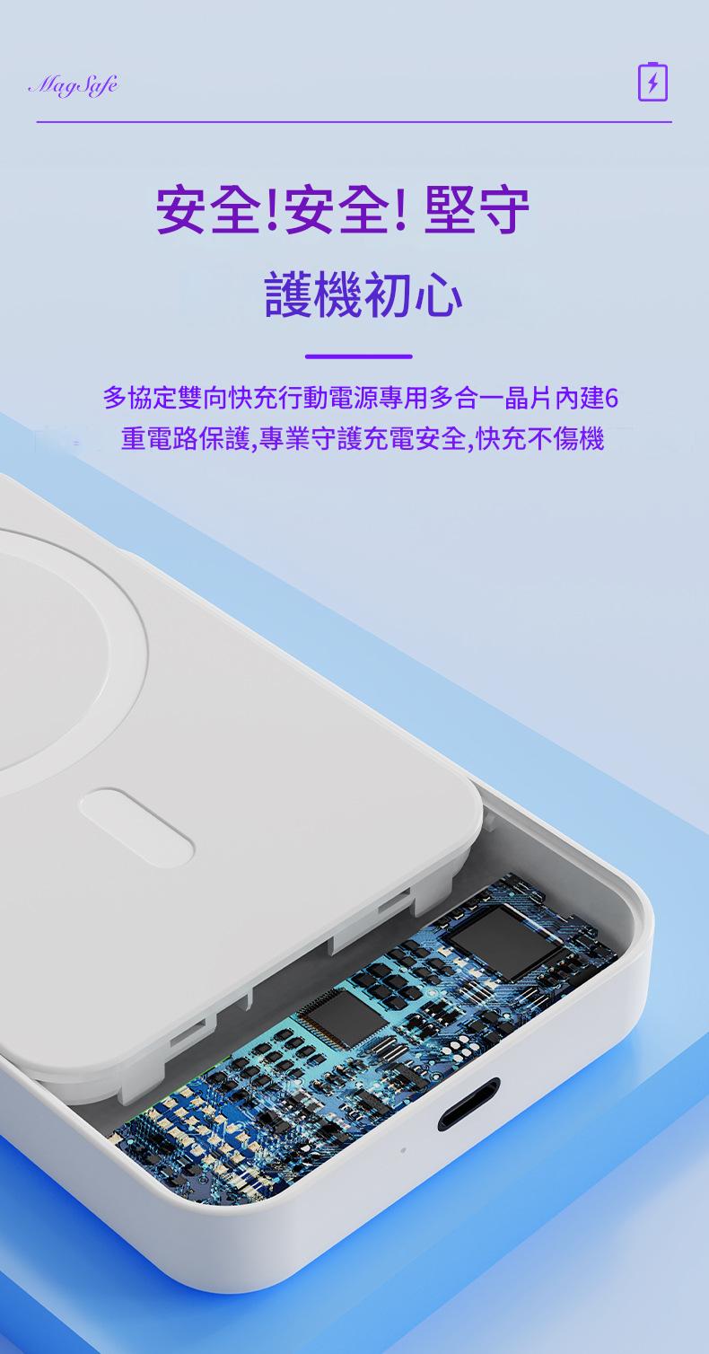 详情-20 【Magsafe磁吸支架無線充電器|迷你便攜 10000mAh】(附有插線充電功能) - Image 12