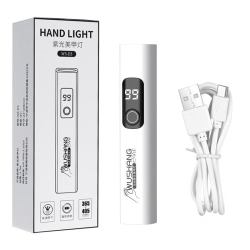 伍尚 WUSHANG 升級版專業美甲UV一字燈｜8倍聚光｜400mAh超長續航｜黑鏡過濾純淨紫光