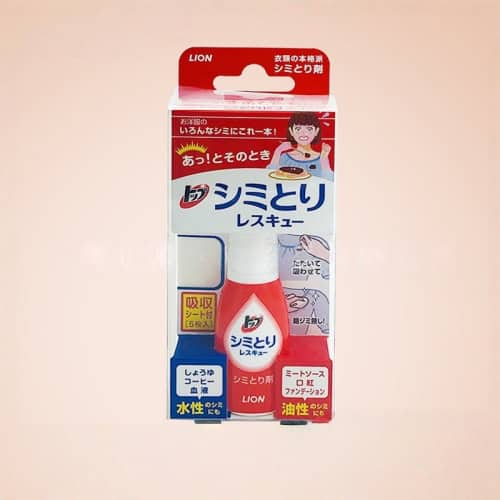 【日本獅王】萬用衣服去污漬便攜劑｜去污筆17ML + 吸污紙5張