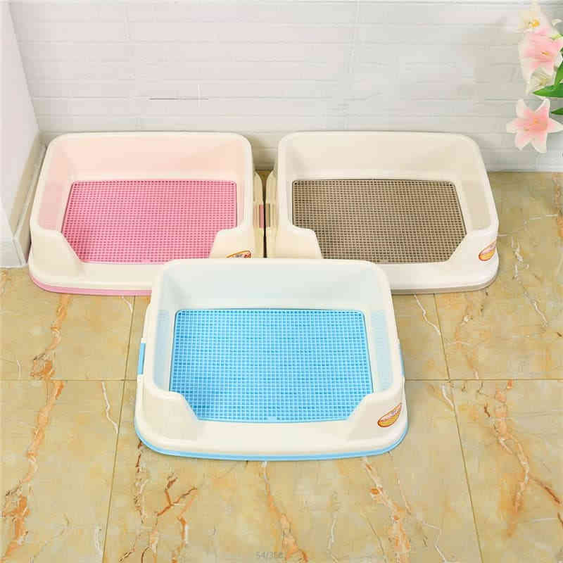 A (4) 【日本愛麗思IRIS】半封閉式狗廁所 - 51×39×15.4cm(長×寬×高)|三色可選(粉/藍/茶) - Image 5