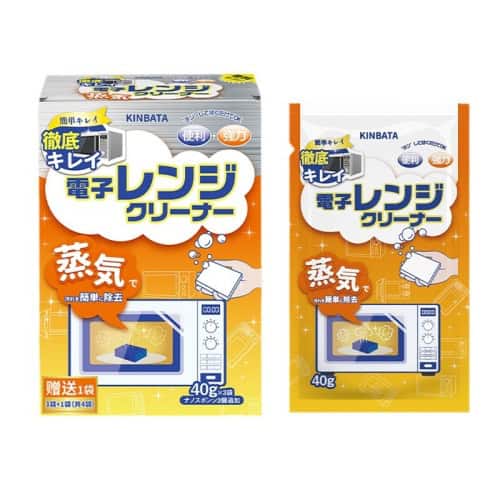 日本【KINBATA】微波爐蒸氣清潔劑|40g×4包裝