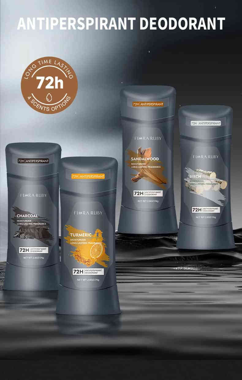 B (1) FLORA RUBY 72小時長效抑汗香體膏 74g/支 x2支 - 告別尷尬,自信隨行