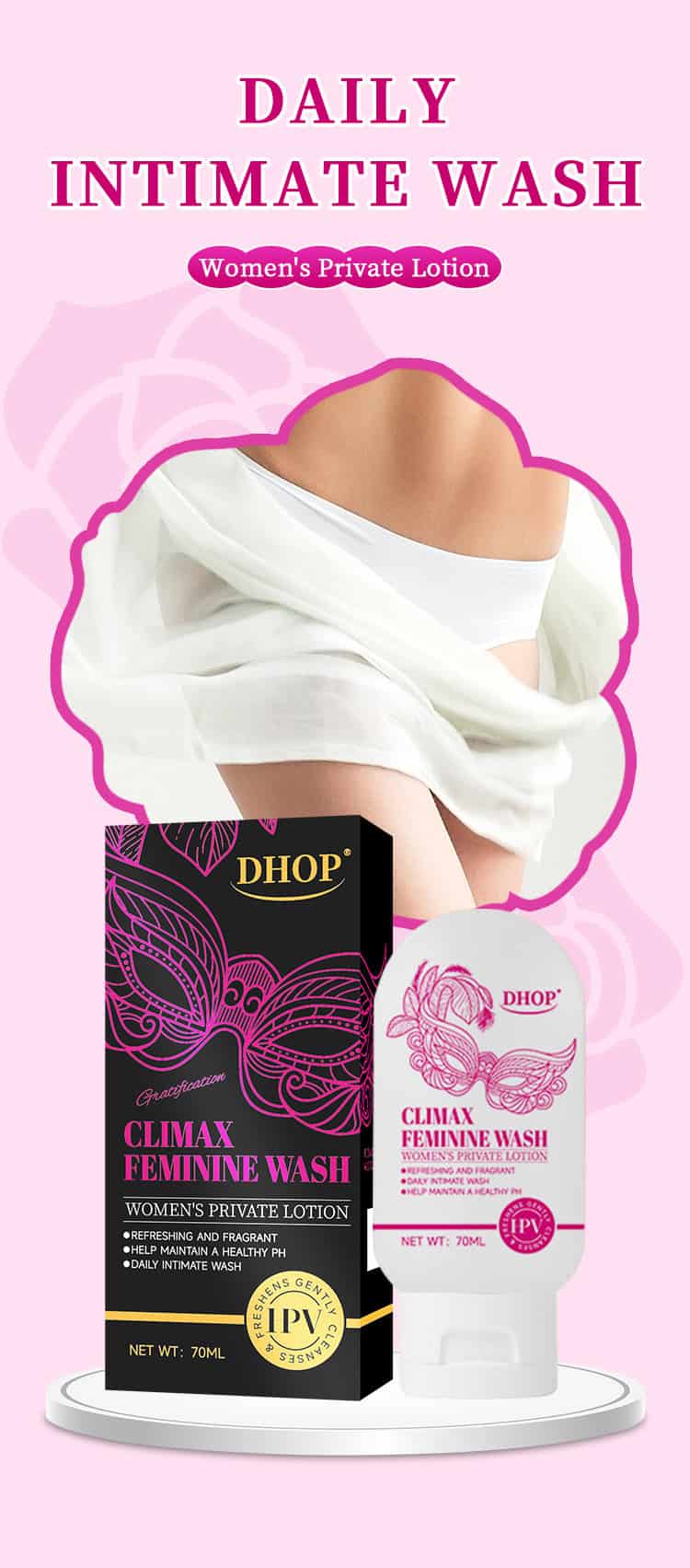 DHOP 女性私密護理精華液 70ml|天然中草藥萃取|溫和滋潤保濕|改善不適感|維持健康平衡 DHOP FEMININEWASH4