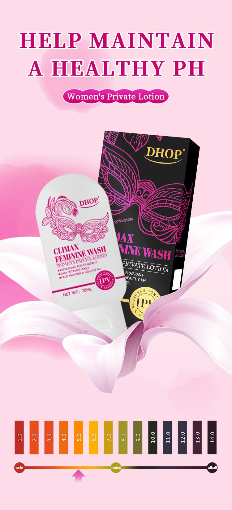 DHOP 女性私密護理精華液 70ml|天然中草藥萃取|溫和滋潤保濕|改善不適感|維持健康平衡 DHOP FEMININEWASH5