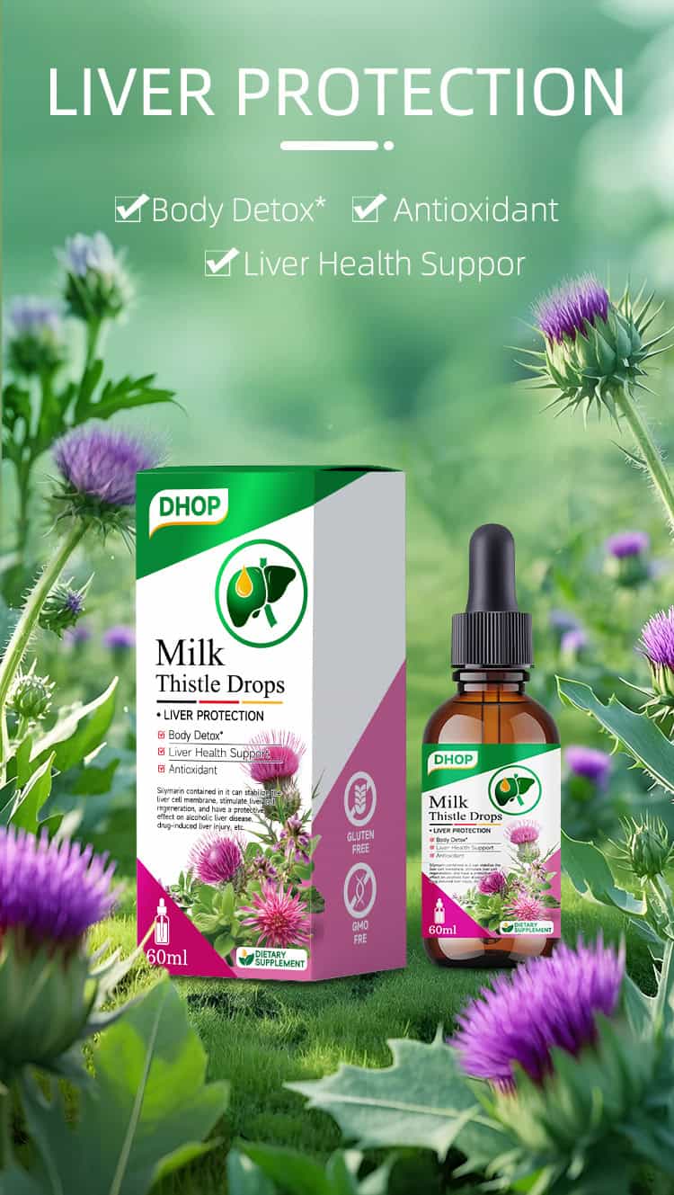 【DHOP 奶薊草護肝滴劑 60ml】高效濃縮水飛薊素|酒精肝・藥物性肝損傷保護|身體排毒・抗氧化 DHOP Thistle Drops3