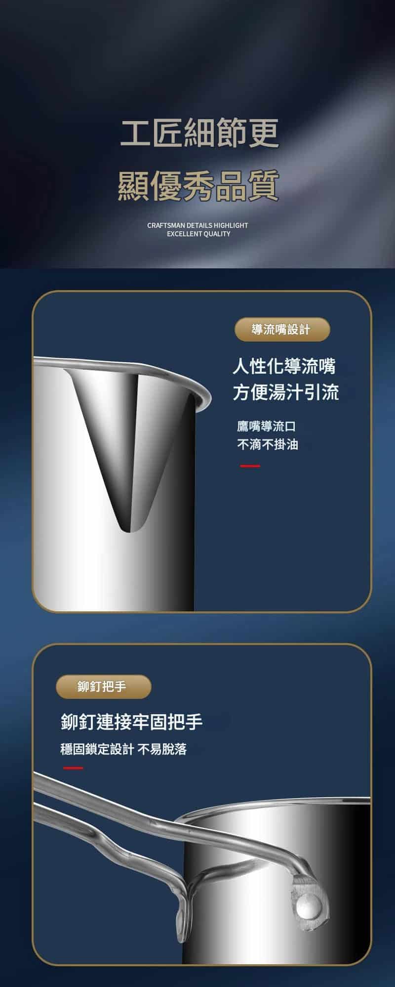 多功能食品級不鏽鋼加深炸鍋1.5L - 省油設計、防濺油、可熱奶、濾油快,一鍋搞定全家美食 ELEVATED FRYER 09