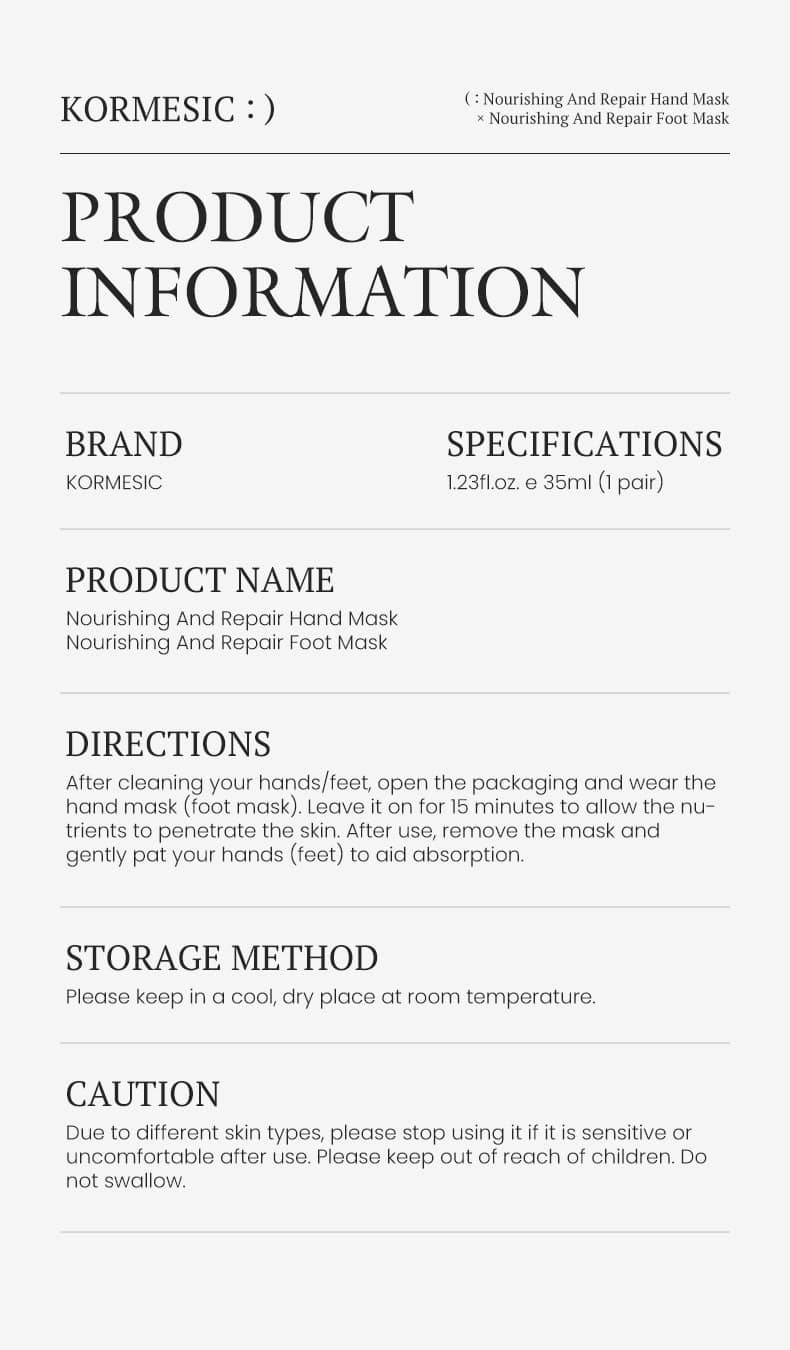 KORMESIC Handfootmask24