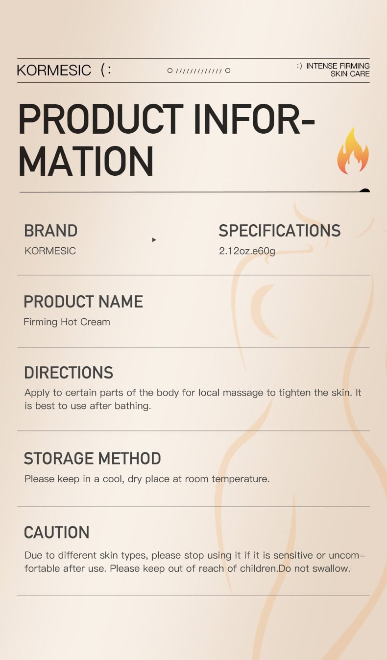 【KORMESIC熱感緊緻霜】雙容量選擇|60g便攜裝/250g家庭裝|運動塑形神器|Botanical植物萃取|熱感燃脂緊緻 KORMESIC Hotcream11