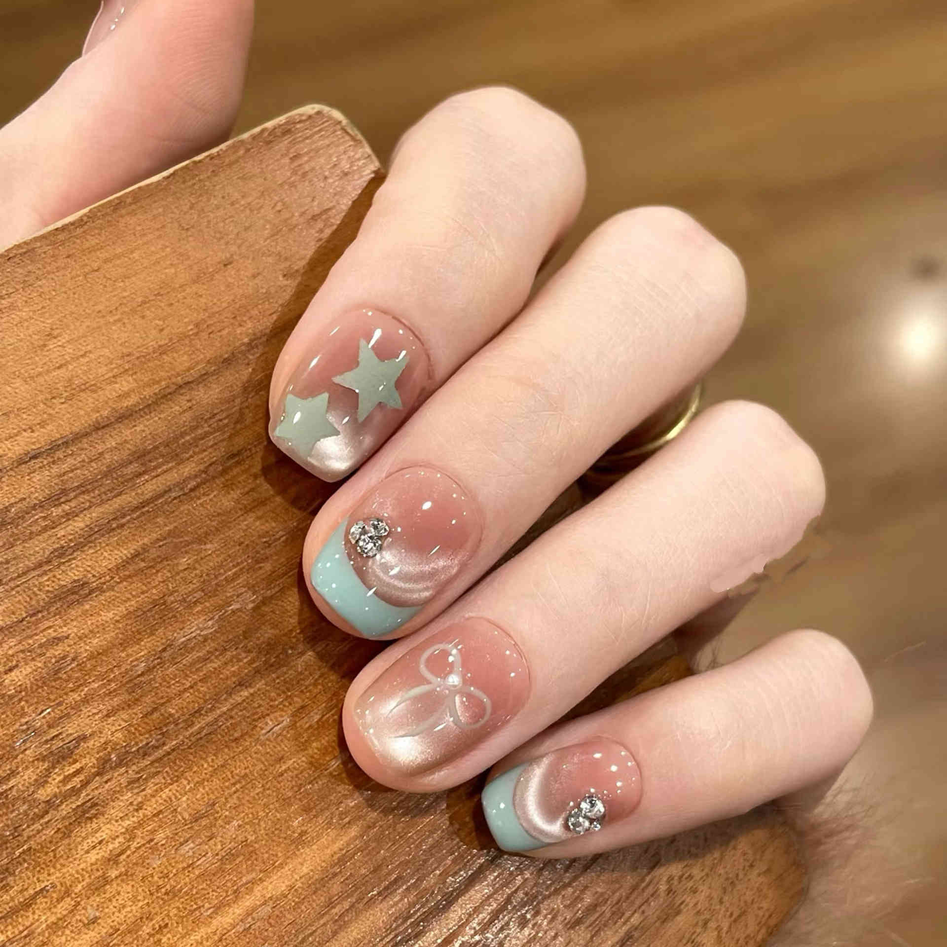 O1CN019QPRZX1hyym4MrPam_!!2216994544347-0-cib 【薄荷曼波】溫柔裸粉法色漸變貓眼 - Image 4