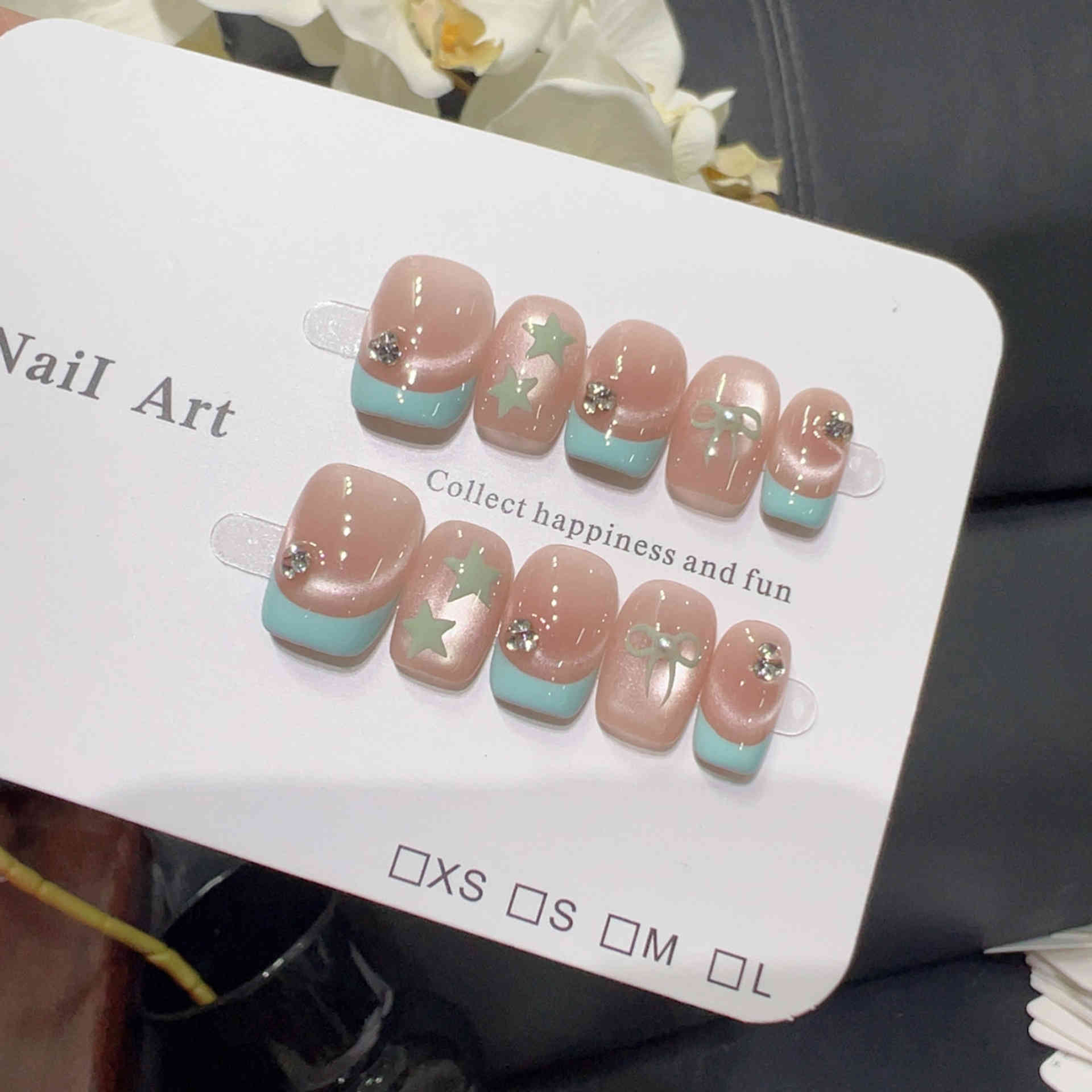 O1CN019oDcAz1hyym5zWedB_!!2216994544347-0-cib 【薄荷曼波】溫柔裸粉法色漸變貓眼 - Image 3