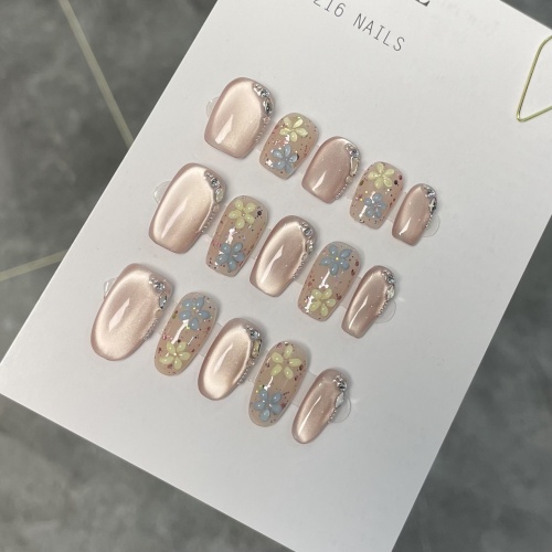 立體手繪花朵貓眼超顯白