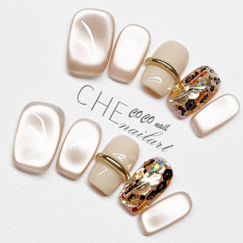 絕美高級顯白貓眼新中方純手工穿戴甲片