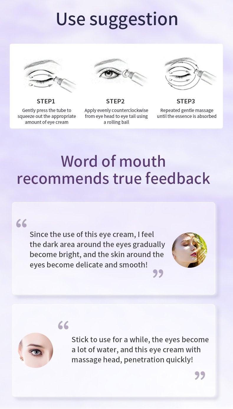 O'CHEAL 抗皺修護眼霜 20g|滾輪按摩頭設計|快速淡紋褪黑眼圈|藍光防護|大小分子玻尿酸 Ocheal ANTI WRINKLE11