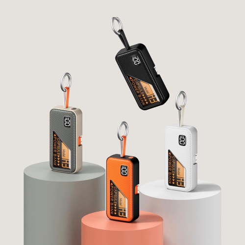 移動電源 掌心快充・能量膠囊|5000mAh大容量充電寶鎖匙扣卻僅106g