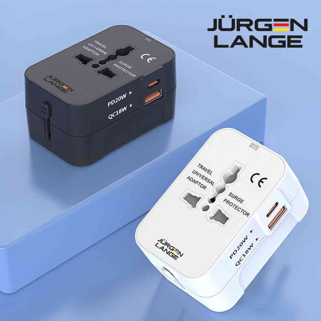 【JURGEN LANGE 全球通用轉換插頭】PD20W/QC18W快充｜1500W大功率｜旅行出差必備