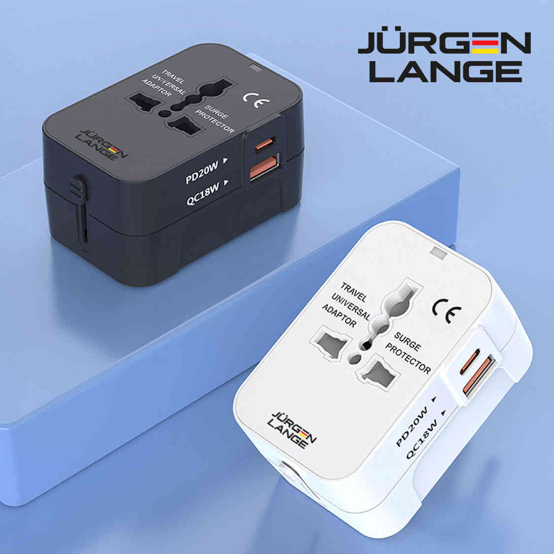 banner1 【JURGEN LANGE 全球通用轉換插頭】PD20W/QC18W快充|1500W大功率|旅行出差必備