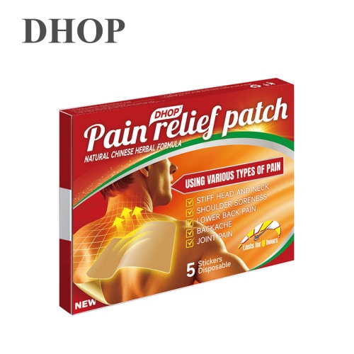 DHOP 草本止痛貼｜天然中草藥配方｜舒緩肩頸腰痛｜關節肌肉痠痛｜6小時長效溫熱｜5片裝