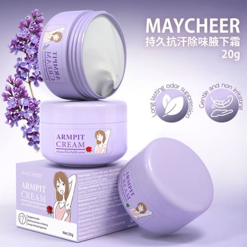 MAYCHEER 持久抗汗除味腋下霜｜48小時長效乾爽｜7日持續改善體味｜物理控汗技術｜20g