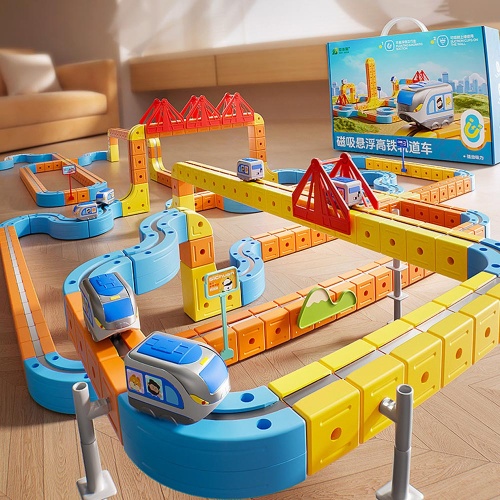 益智磁吸路軌火車玩具積木套裝｜STEM 磁力探索｜創意無限拼砌｜適合3歲以上兒童