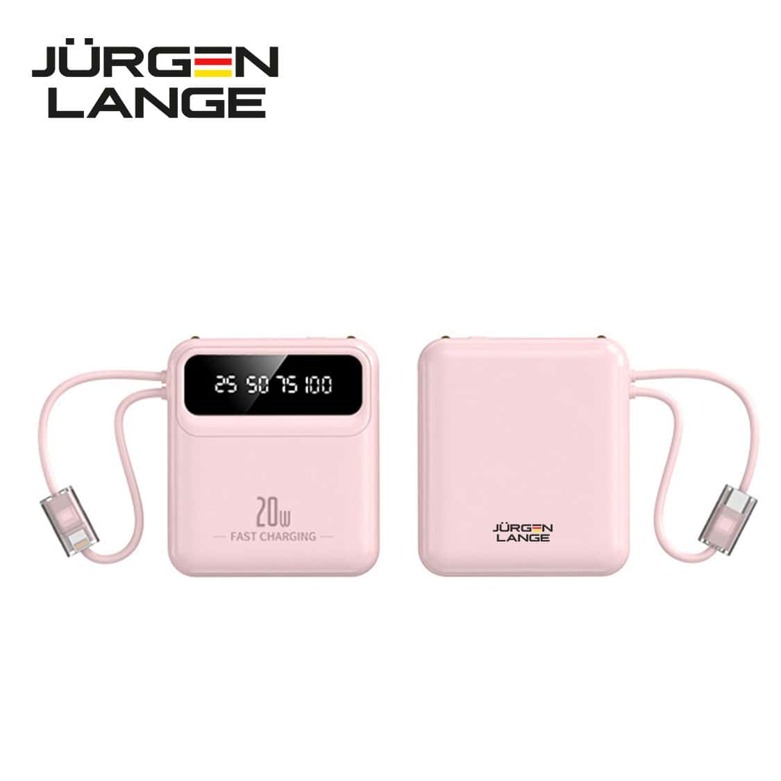 banner2 JURGEN LANGE 20,000mAh 20W快充數顯移動電源 | 自帶Lightning+Type-C雙線 | LED照明燈 | 三設備同時充 - Image 2