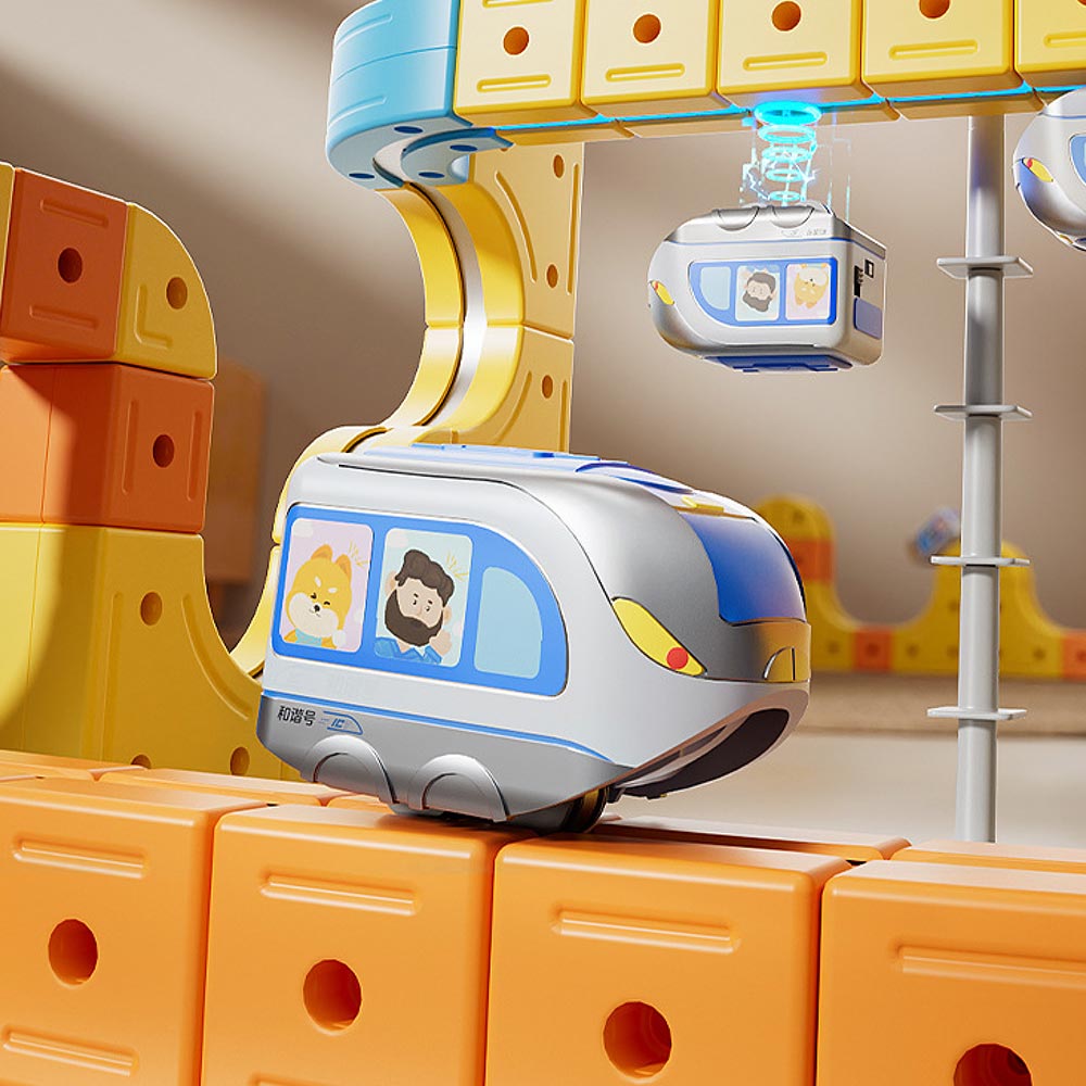 banner2 益智磁吸路軌火車玩具積木套裝|STEM 磁力探索|創意無限拼砌|適合3歲以上兒童 - Image 2