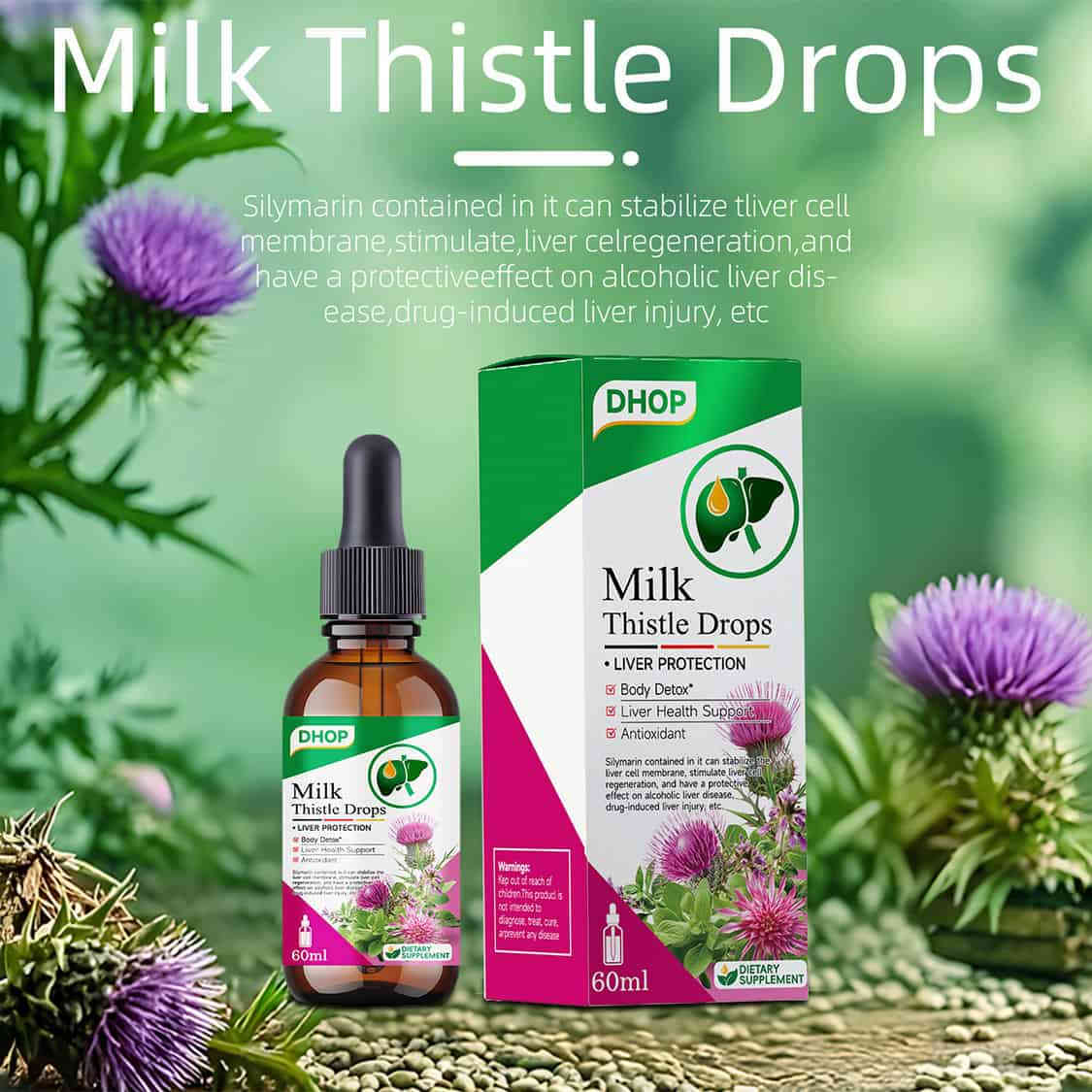 banner3 【DHOP 奶薊草護肝滴劑 60ml】高效濃縮水飛薊素|酒精肝・藥物性肝損傷保護|身體排毒・抗氧化 - Image 4