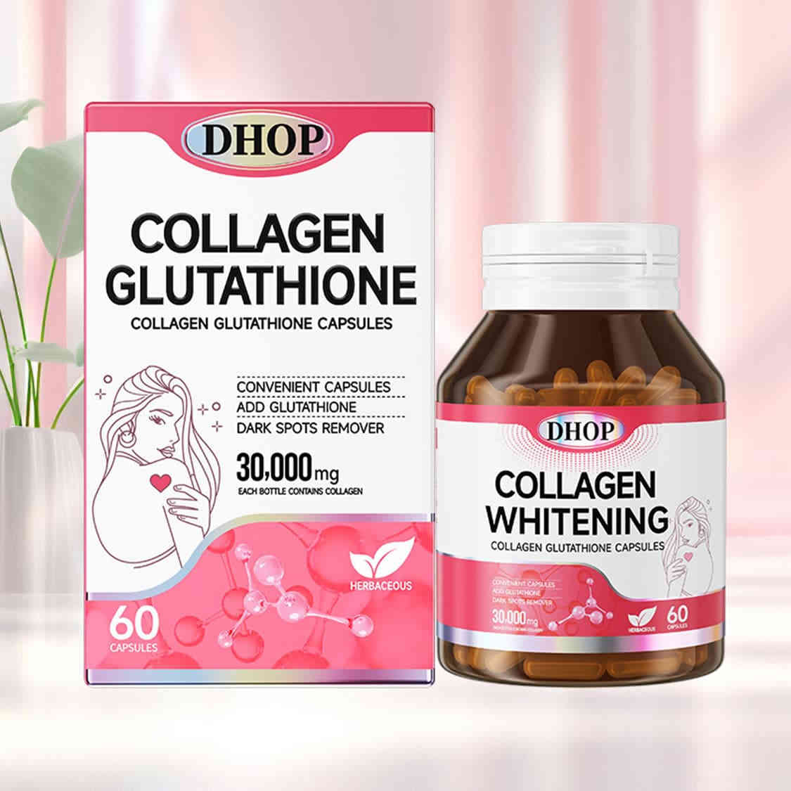 banner3 DHOP 膠原蛋白穀胱甘肽膠囊60粒裝|30000mg四重膠原複方|添加穀胱甘肽美白成分|改善皺紋暗沉 - Image 3