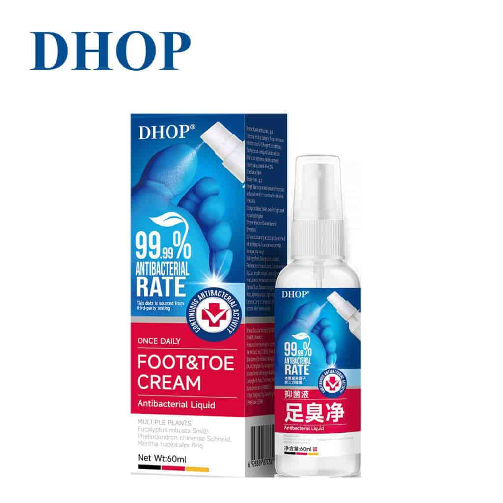 DHOP 足部抗菌液隨身噴霧60ml|99.9%抗菌率|快速消除腳臭腳汗|天然植物萃取