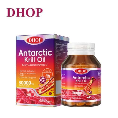 DHOP 南極磷蝦油軟膠囊60粒裝｜30000mg高濃度｜Omega-3三合一配方｜易吸收磷脂型｜心血管健康支援