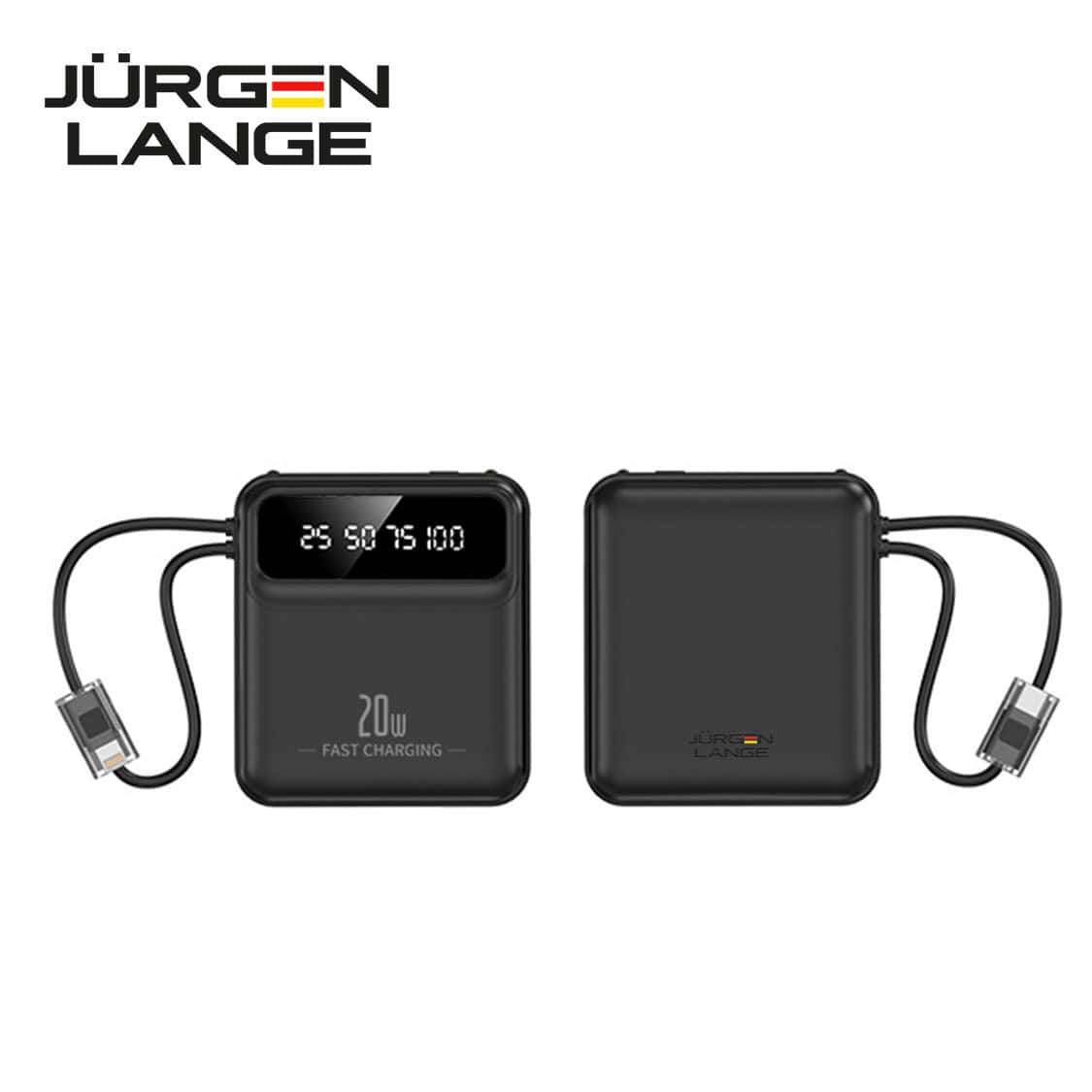 banner4 JURGEN LANGE 20,000mAh 20W快充數顯移動電源 | 自帶Lightning+Type-C雙線 | LED照明燈 | 三設備同時充 - Image 4