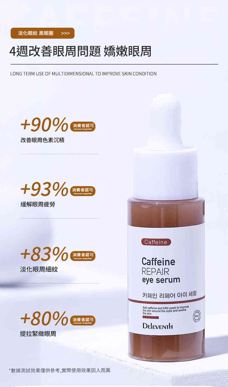 详情-08 韓國DEleventh咖啡因眼部精華液|緊致提亮・煥亮雙眸 (30ml x2支) - Image 7