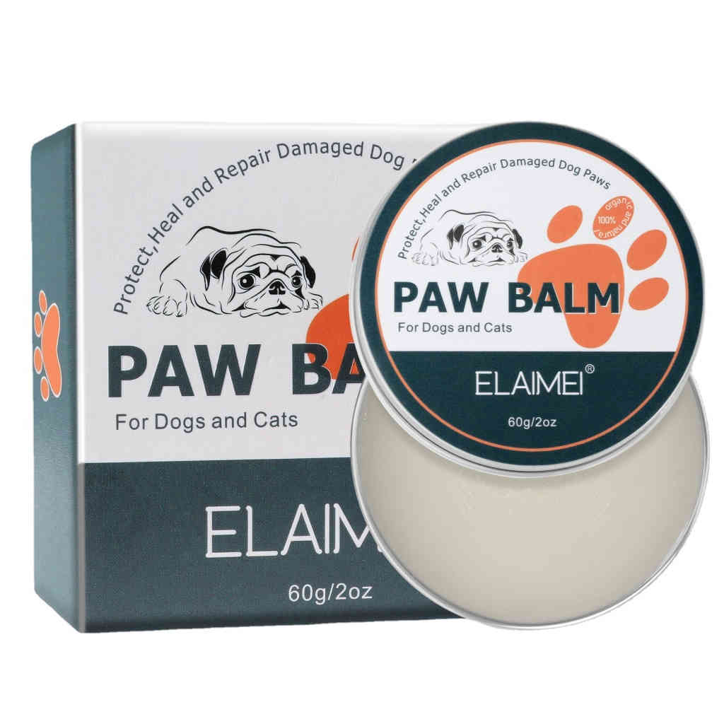 elaimei 椰子油蘆薈寵物狗貓共用的護足霜 60g/盒