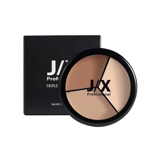 韓國j/x 三色遮瑕膏｜柔滑細膩・12h持久遮瑕・磨皮般自然妝感