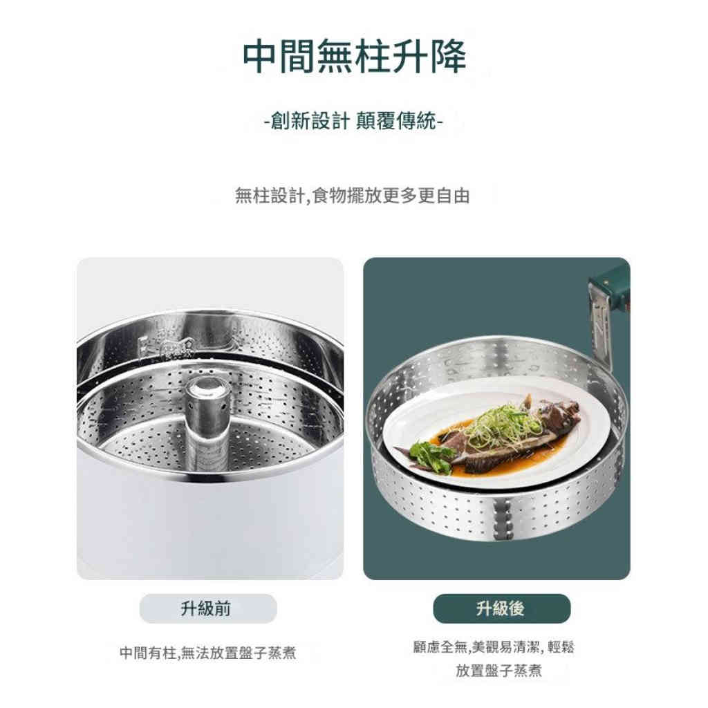 「智能升降養生鍋」一鍵蒸煮瀝，低糖米飯×火鍋歡聚，健康美味輕鬆上桌！