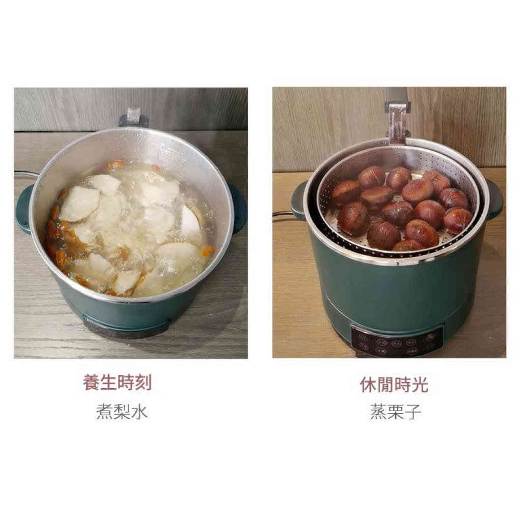 「智能升降養生鍋」一鍵蒸煮瀝，低糖米飯×火鍋歡聚，健康美味輕鬆上桌！